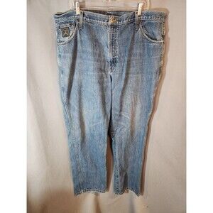 Cinch Men’s Blue Jeans Green Label Size 42x33.5 Denim Relaxed Fit Western Cowboy